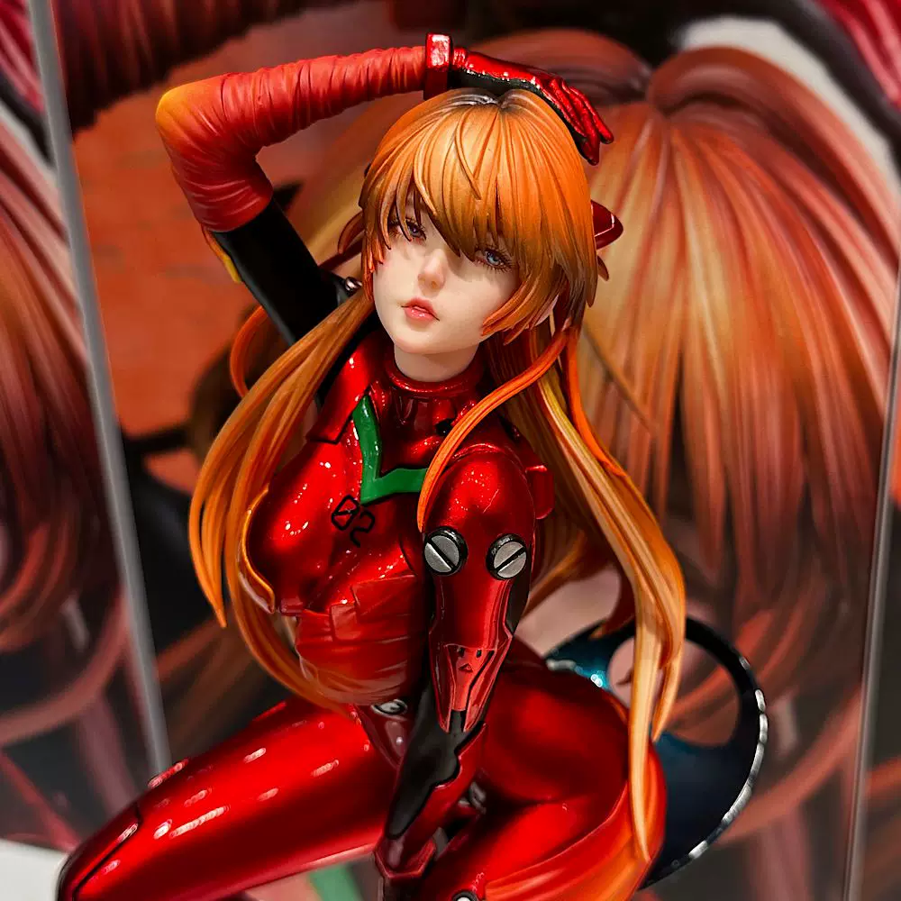 Evangelion Anime Merchandise - นีออนเจเนซิส เอวานเกลียน อาสึกะ ชุดต่อสู้ 39 ซม.