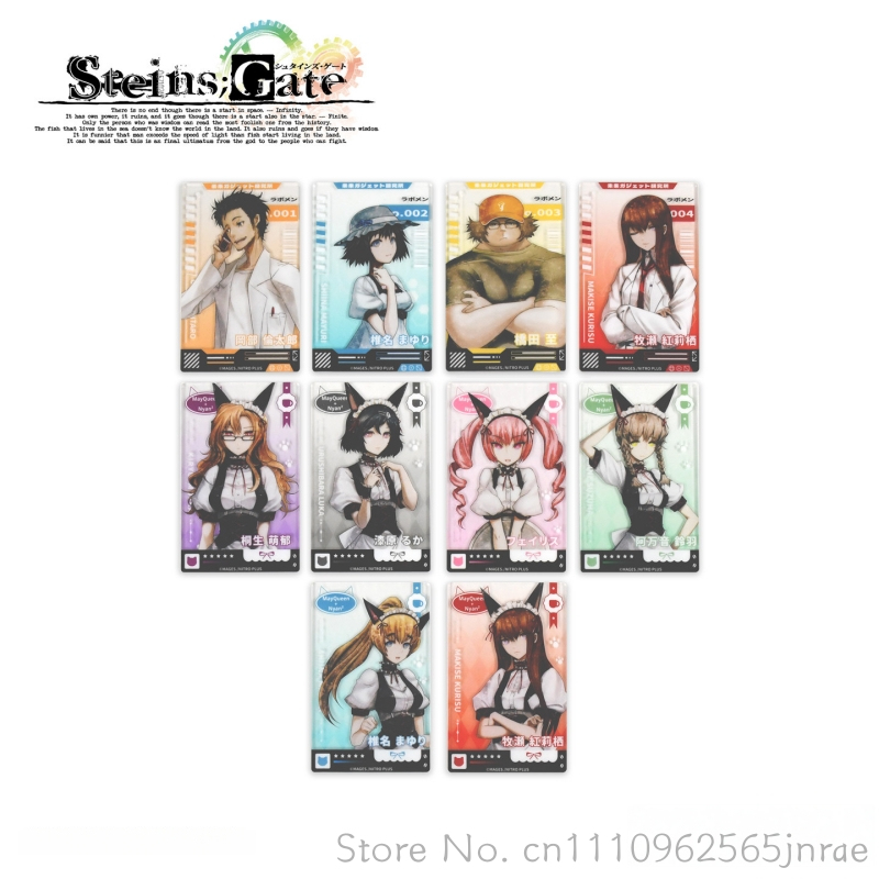Gate Anime Merchandise - กล่องสุ่มสินค้าอะคริลิกใส FANTHFUL Steins Gate พร้อมการ์ดตัวละครอนิเมะ ของสะสมจากเกม