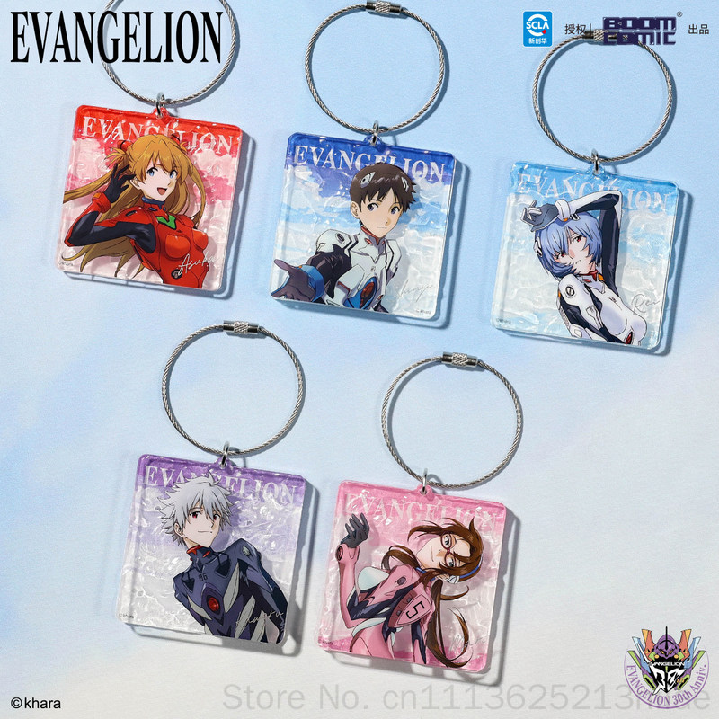 Evangelion Anime Merchandise - พวงกุญแจอะคริลิก บูมคอมิก เอヴァนเกเลียน อีวีเอ อาสึกะ สินค้าอนิเมะลิขสิทธิ์แท้