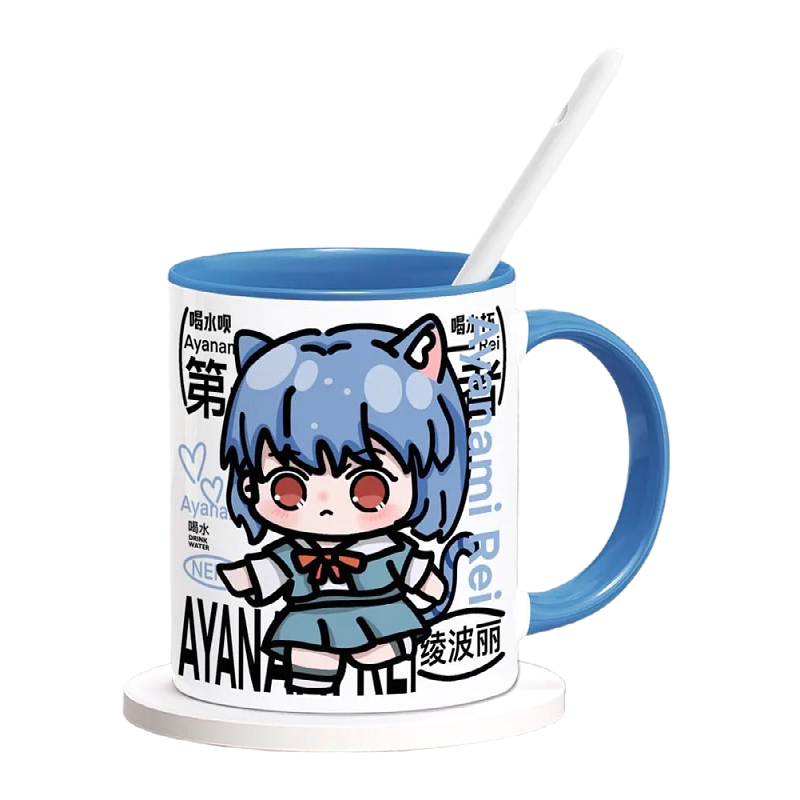 แก้วน้ำลายการ์ตูน EVA Asuka La - Evangelion Anime Merchandise บทวิจารณ์และราคา