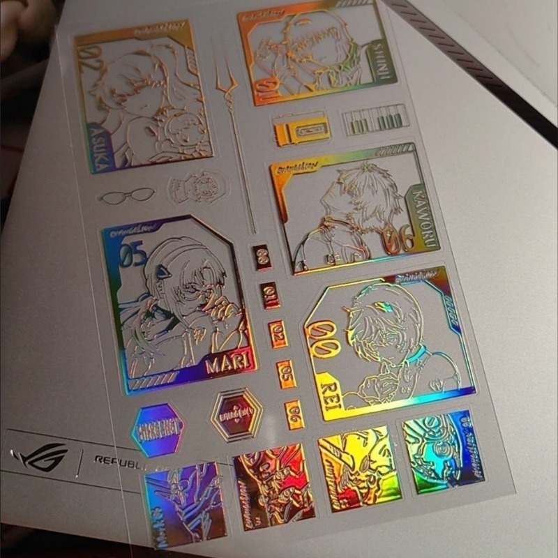 สติกเกอร์เลเซอร์ EVA ชินจิ เรย - Evangelion Anime Merchandise บทวิจารณ์และราคา